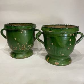 Pair of 19th Century Castelnaudary Pots